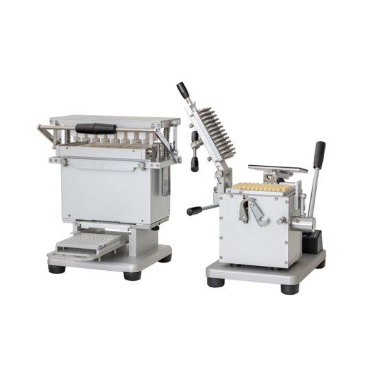 Integrated system of orientator and countertop capsule filler 3500 capsules/hour