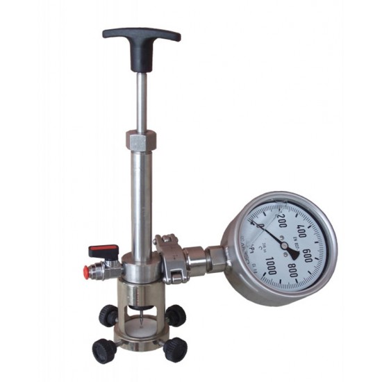 Aphrometer for full bottles aluminium crown cap diameter 26 and 29 mm