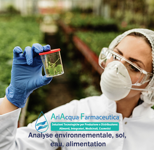 Analyse environnementale, sol,  eau, alimentation